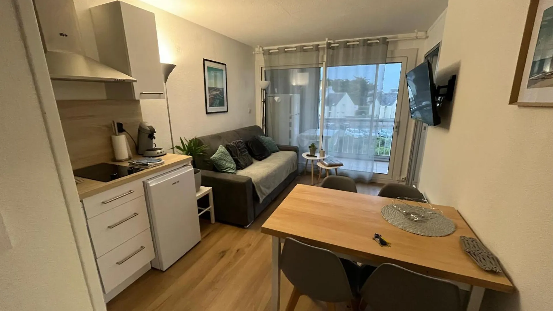 Appartement Cocon A Quiberon Dans Residence Calme, Plages Et Centre Ville A Pied Ou A Velo Pour 2 A 4 Personnes Fransa