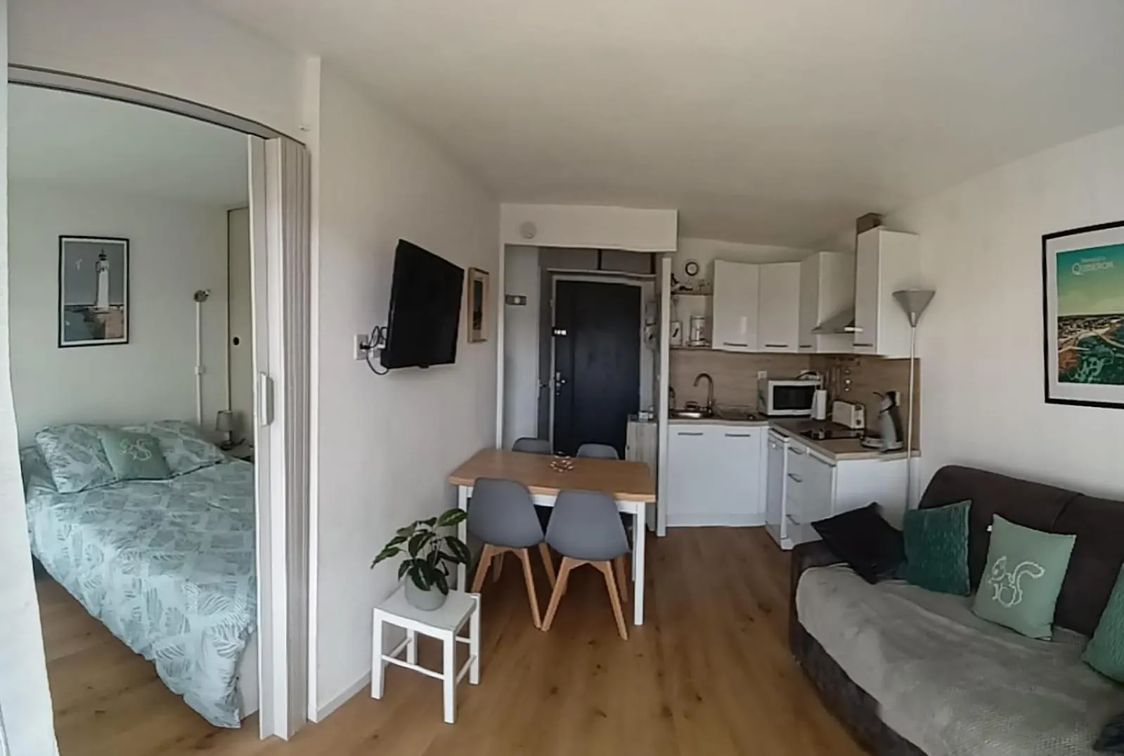 Appartement Cocon A Quiberon Dans Residence Calme, Plages Et Centre Ville A Pied Ou A Velo Pour 2 A 4 Personnes